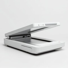 High-Resolution Desktop Scanner Minimalist Design, Isolated
