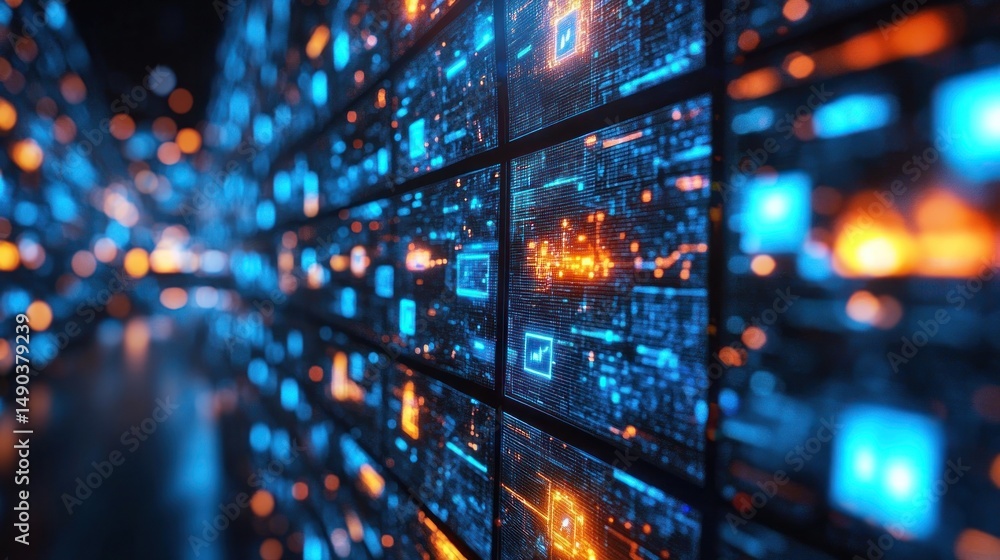 Poster digital matrix: a glimpse into the world of data