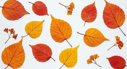 Autumn leaves pattern