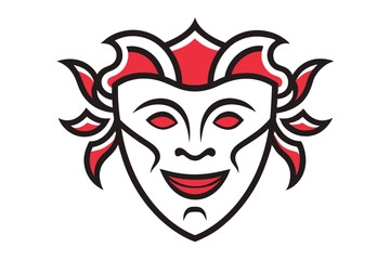 Obraz premium Theatre Mask Drama Vector Illustration