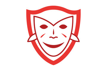 Obraz premium Classic Theatre Mask Design Vector