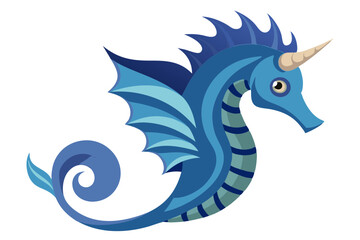 Fototapeta premium Detailed Seahorse Marine Clipart