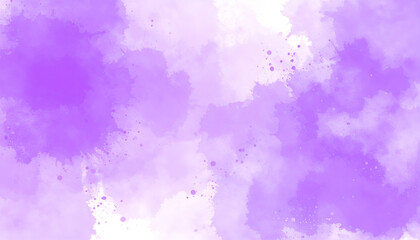 Purple Watercolor splash painting background