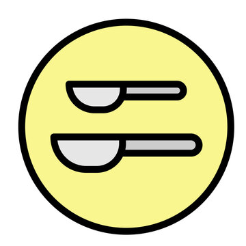 Tablespoon Vector Filled Icon Design