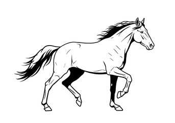 Ink-Drawn Gallop