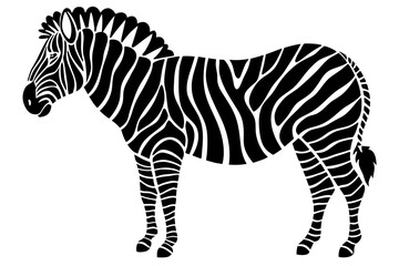 Fototapeta premium zebra silhouette