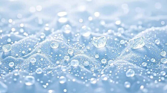 gentle shimmering ice particles in 4k uhd video loop animation.