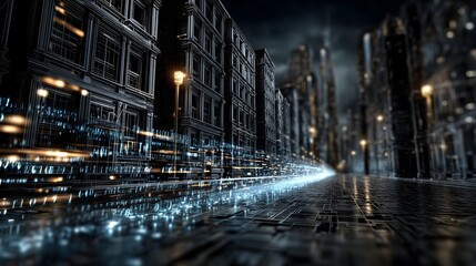 Innovative 3d urban real estate night visualization