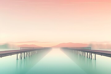 Obraz premium sunrise over the river