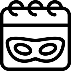 Calendar Icon Vector Symbol Design Illustration