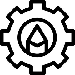 Creative Process Icon Vector Symbol Design Illustration