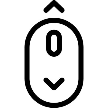 Mouse Scroll Icon Vector Symbol Design Illustration