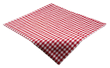 Placemat, Scotch pattern, red-white on transparent background.