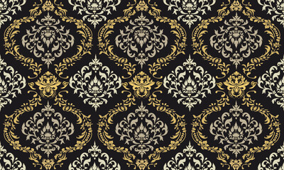 seamless damask pattern,Art ornament print,Indian style,Thai style,Ethnic south western decor style,Boho geometric ornament,Vector seamless pattern,Design for carpet,Blanket,Rug,Woven,Wallpaper,Fabric