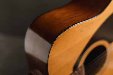 Classical wooden guitar strings.