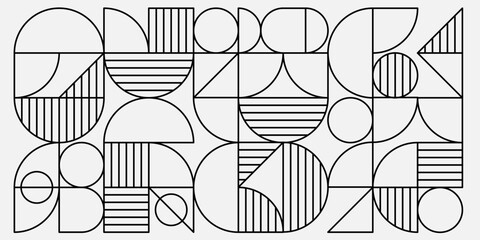 Modern geometric shapes and structure design. Vector design seamless abstract.