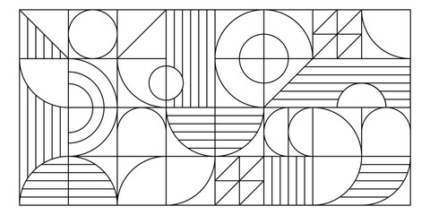 Abstract geometric background harmony in vibrant colors. Vector design illustration.