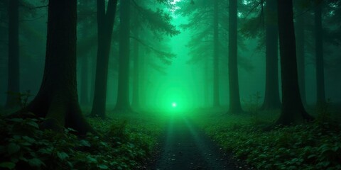 Enigmatic Emerald Forest Path A Mystical Journey Through Verdant Woods