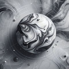 Abstract silver marble background for web and UI elements