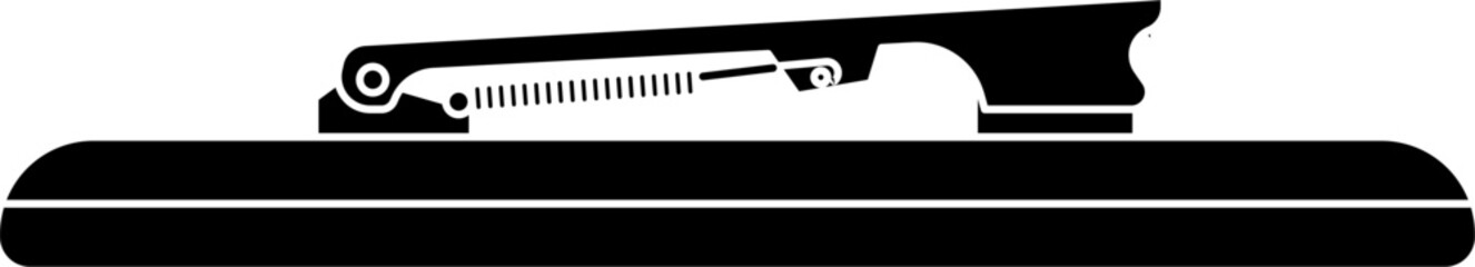 Speed skating blade silhouette vector
