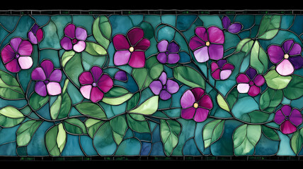 stain glass flower background