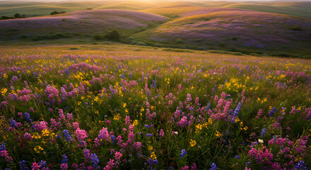 Obraz premium Wildflower meadow landscape