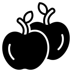 Apple outline mixed icon