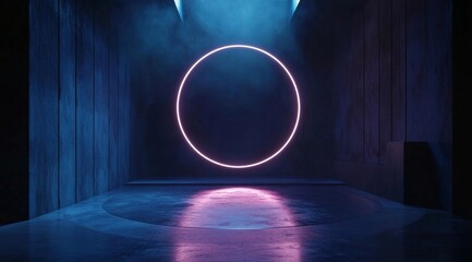 stage with spotlight