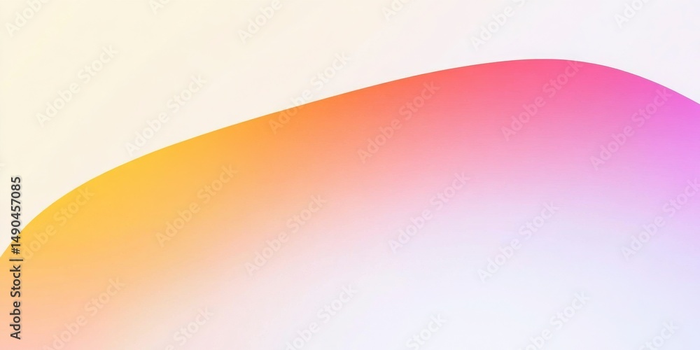 Poster abstract pastel gradient background with smooth curves