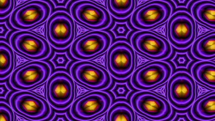 Purple and Orange Orb Pattern - Hypnotic Geometric Abstract Design for Music Posters, Psychedelic Branding, and Visual Identity Projects