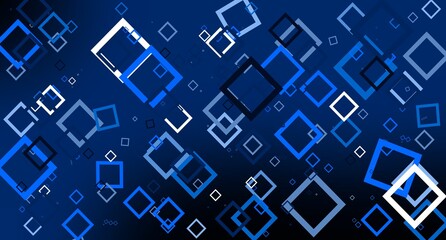 Blue gradient with square effect backgrond and wallpaper