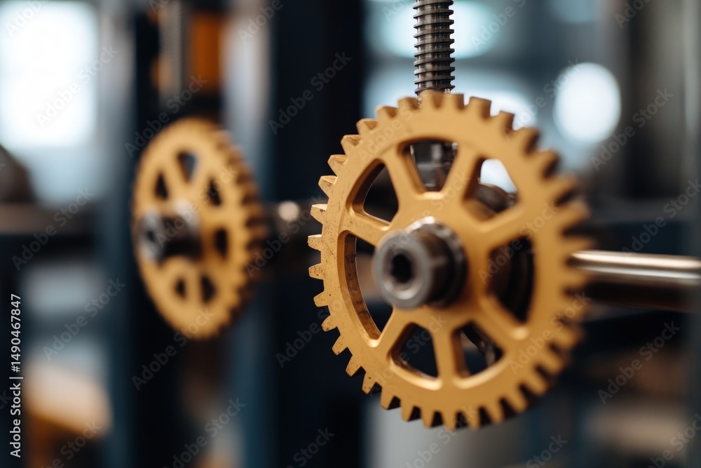 Poster gears in motion the interconnected world of mechanical engineering and technology