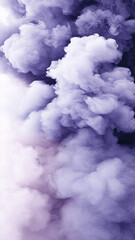 Obraz premium Ethereal purple smoke swirling in dreamy pastel background creates calming atmosphere