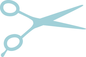 Hairdressing scissors tool vector illustration