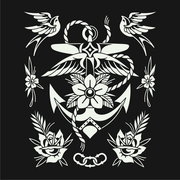 Neo traditional tattoo design