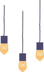 Decorative loft lamp photostudio illumination vector illustration © Pavlo Syvak