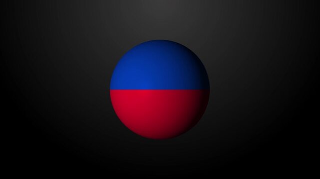 Animation of rotating flag of Philippines. shaped like a ball. Animation of 3D icon of Philippines. 3D logo of Philippines.