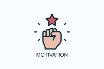 Motivation Icon Or Logo Isolated Vector Illustration