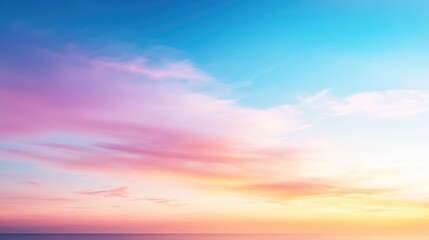 Fototapeta premium Vibrant gradient sky with pastel colors smooth transition beautiful day