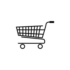 Amazing trolley cart line art vector illustration.