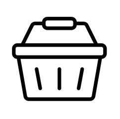 Shopping cart basket icon vector illustration