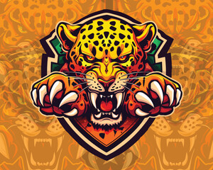 Obraz premium tiger head vector illustration