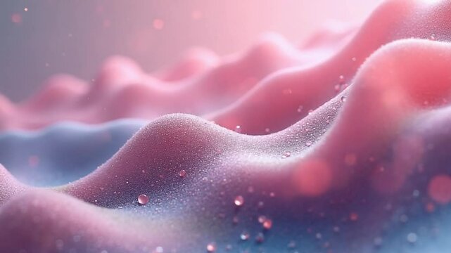 Abstract flowing lines, flowing particles, 3d rendering.