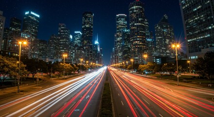 Fototapeta premium City Expressway at Night