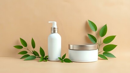 cosmetic cream and aloe vera