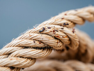Hand-Tied Knot Detail