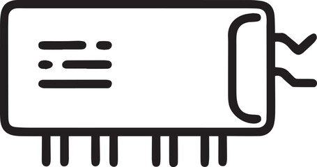 Minimal Inverter Symbol for Solar and Battery Systems