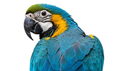 Colorful macaw portrait
