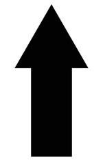 Fototapeta premium Long arrow. Black arrow pointing right. Black large arrow pointing right. Bold thine long arrow. Vector illustration