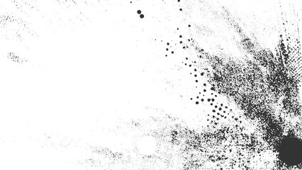 grunge texture with dark overlay pattern on transparent background featuring black weathered effect for designs